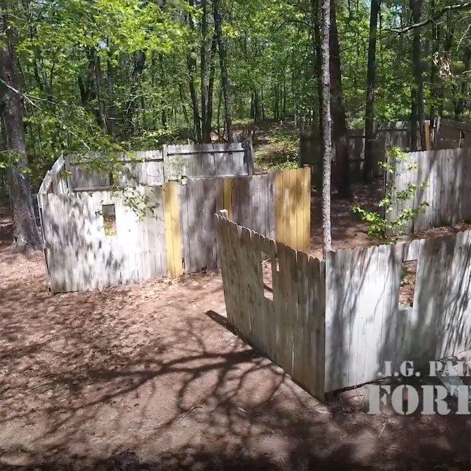 The Fort Apache field at Alabama Paintball Quest